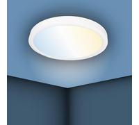 LED ATOMANT Pack 4x Plafon LED Redondo Superficie 230mm 24W, CCT (Selector de Color Blanco Calido, Neutro y Frio), 2200 Lumenes, Driver inluido, Para techo Cocina Baño
