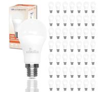 LED ATOMANT Pack 50x Bombilla LED E27 A60 12W, Color Blanco Calido (3000K), 1300 Lumenes, Casquillo grueso, Equivalente a 120W tradicional, No regulable