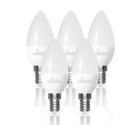 LED ATOMANT Pack 5x Bombilla LED E14 Vela C37 6W, Color Blanco Frio, 610 Lumenes, Casquillo fino, Equivalente a 60W tradicional