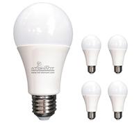 LED ATOMANT Pack 5x Bombilla LED E27 A60 10W. Color Frio (6500K). 820 Lumenes. Casquillo grueso.