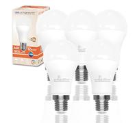 LED ATOMANT Pack 5x Bombilla LED E27 A60 12W, Color Blanco Frio (6500K), 1300 Lumenes, Casquillo grueso, Equivalente a 120W tradicional, No regulable