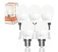 LED ATOMANT Pack 5x Bombilla LED E27 G45 9W. Color Blanco Frio (6500K). 950 lumenes. Casquillo grueso. Equivalente 95W tradicional.