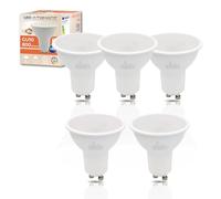LED ATOMANT Pack 5x Bombilla LED GU10 8W, Color Blanco Calido (3000K), 800 Lumenes, Equivalente a 80W tradicional