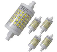 LED ATOMANT Pack 5x Bombilla LED R7S 10W 78mm Regulable. Color Blanco Frio (6500K). 900 lumenes. 360 grados.