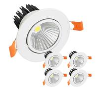 LED ATOMANT Pack 5x Downlight LED Orientable, Corte 65mm, 7W, Color Blanco Frio (6500K), 650 Lumenes