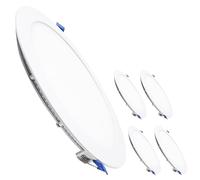 LED ATOMANT Pack 5x Downlight LED Panel Extraplano Redondo 225mm 20W, CCT (Selector de Color Blanco Calido, Neutro y Frio), Corte 205mm, 1800 lumenes, Driver incluido