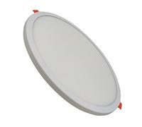 LED ATOMANT Panel LED Redondo Plano 20W Corte Ajustable 50-180mm, Blanco Frio (6500K), 1800 lumenes, Driver incluido