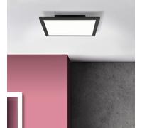 LED Aufbaupanel Techo Buffi Negro 40x40cm 20W 2400lm Blanco Neutro 4000K