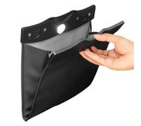 LED - Auto - Cubo de basura compacto para coche, plegable, almacenamiento de basura, organizador de basura magnético con luz LED para SUV, coches y camiones, contenedores de basura plegables