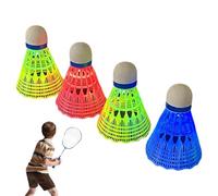 LED Badminton, 4 Bolas de Bádminton Coloridas para Noches Oscuras - Equipo de Luz Deporte Principiante Niños Adultos Exterior Interior Backyard Jugar Actividad