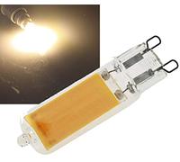 LED base pin G9 4Watt 400lm 330° 230V 3000k cuerpo de vidrio blanco cálido