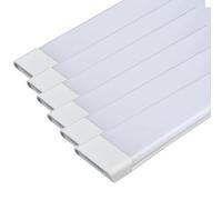 LED Batten Slimline, Luz De Tira Led Impermeable, Luz De Tubo Pared O Techo Montaje Línea Delgada A Prueba De Polvo Altos Lúmenes Luz De Tubo Integrada, Para La Cocina Oficina Garaje,6pc-60cm/23.6in