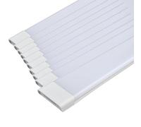 LED Batten Slimline, Luz De Tira Led Impermeable, Luz De Tubo Pared O Techo Montaje Línea Delgada A Prueba De Polvo Altos Lúmenes Luz De Tubo Integrada, Para La Cocina Oficina Garaje,10pc -60cm/23.6in