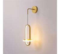 LED Black/Gold Dimmable Light with 3 Colors Metal Lamp for Indoor Mirror Dresser and Couture Shop Wall Mount Fixture(Gold)(Gold)