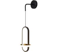 LED Black/Gold Dimmable Light with 3 Colors Metal Lamp for Indoor Mirror Dresser and Couture Shop Wall Mount Fixture(Gold)(Dark)