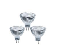 Led bombilla mr16 3w cob Foco Luz Blanco frío AC 12V por 2 años de garantía 1 pack x3