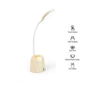 Led Bureau LFor Children, Le Of Variable Intensity Eye Care Study with Porte-stylo, Pencil Holder, Night Light, Girls Reading L, Usb Load Po