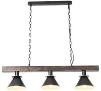 LED CANDELIERS, Creative 3 lámparas de Metal lámpara de Metal nórdica Madera de Madera Retro Barra de té lámparas lámparas de Techo de lámpara de Estar de Sala de Estar Moderna mínimo