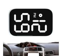 LED Car Clock - Waterproof Luminous Digital Vehicle Dashboard Clock | Mini Time Display Watch | For Car Interior, Motorcycle, Truck, Boat, Bike, Home & Office Desk Use