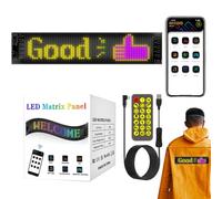 LED Car Signs for Window - Flexible LED Display Board, Bright Screen Panel | Wireless APP Controlled Animation Messaging System, Scrolling LEDs Signage Accessory for Store Car Bar Hotel Vehicle Use