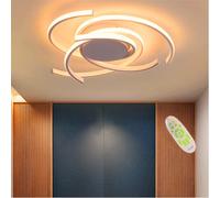 Led Ceiling Light Dimmable Ceiling Lamp Creative Flower Shape Ceiling Lighting Metal Acrylic Lampshade Pendant Lights Room Lamp Bedroom Petals Chandelier,White,75cm