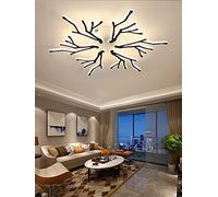 LED Ceiling Light Dimmable with Remote Control Large Living Room Bedroom Ceiling Lamp Acrylic Wrought Iron Ceiling Lamp Branch Shape Household Room Bedroom Lamp Chandelier