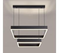 LED Chandelier 2 Square Contemporary Aluminum Ceiling Pendant Lights Lighting Fixtures, Chandeliers