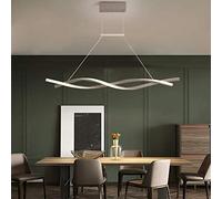 LED Chandelier Dimmable Dining Living Room with Remote Control Lighting Lamp Brightness Colour Changing Bedroom Ceiling Kitchen Light Fixture(Grey,L