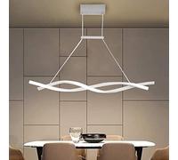 LED Chandelier Dimmable Dining Living Room with Remote Control Lighting Lamp Brightness Colour Changing Bedroom Ceiling Kitchen Light Fixture(White,