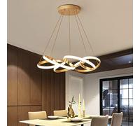 LED Chandeliers Ceiling Light, Adjustable Linear Hanging Light, LED Pendant Light Dimmable with Remote Control for Dining Room, Kitchen Living Room Decor Lighting