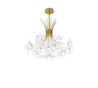 LED Chandeliers Luxury Lighting Glossy Creative Romantic Bouquet Crystal Hollow Carved for Living Dining Room, Bedroom Chandelier fo
