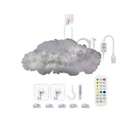 LED Clouds for Ceiling, DIY Lamp Atmosphere Decoration with Music Rhythm and Color Changing, Remote Control Main Feature, LED Cloud Lights Usage Living Room Kids Room Bar Dorm Apartment Nursery