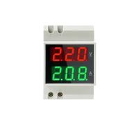 LED D52-2042 Din-Rail AC Voltímetro Digital Amperímetro Medidor Digital Pantalla Dual 220V380V Con CT(Built-in CT,AC80V-300V)