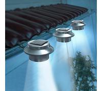 LED Dachrinnenleuchten-Set De Acero Inox. Zaunleuchte Wegelicht Lámparas Solares