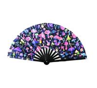 LED Dancing Fan - Light Up Handheld Party Prop | Glow Festival Accessory for Clubs, Stage Shows, Concerts, Birthday Events, Party Supplies, Performance Fan for Costumes, Carnival Nights, Large