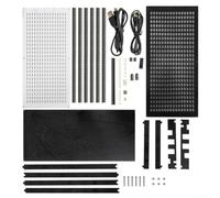 LED de 24 x 16 puntos para kit MATRIX para música DIY para proyectos de espectro con efecto de luz intermitente de audio y cinco modos de visualización diferentes basados en el ritmo (C)