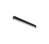 LED Deckenleuchte Aluminio Negro 100CM Largo 3000K Blanco Cálido Techo Oficina