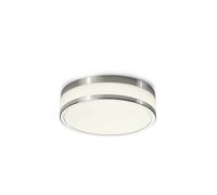 LED Deckenleuchte Lámpara de Techo Baño Cristal Cromo Blanco Redondo Moderno