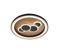 LED Deckenleuchte Madera Negra Salón Cocina Ø60 CM 3000K Lámpara de Techo