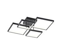 LED Deckenleuchte Metal Negro 24W 2800Lm B: 52,5 CM Oficina de Techo Regulable