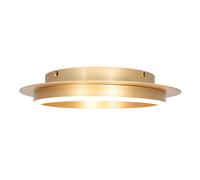 LED Deckenleuchte Metal Plástico en Dorado Anillo Estilo Lámpara de Techo Salón