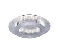 LED Deckenleuchte Salón Indirekt En Lámina de Plata Ø40 CM Lámpara Techo Redondo