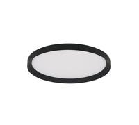 LED Deckenleuchte Salón Negro Blanco B: 40 CM 2700K Lámpara de Techo Wohnlich