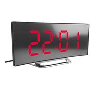 LED Digital Clock for Bedroom - Curved Screen Silent Alarm | Multi-Purpose Time Management Device for Dorms, Meditation, Kitchen, Seniors, Students, Garage, Bedside, Study Room, Home, Adjustable