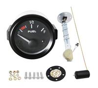 LED Digital Fueł Level Indicators - 52mm 12V Oil Gauge | 240-33 Ohms White LED Pointer | Petrol Automotive Instrument Panel Sensor | Universal Car, Boat, Truck, RV Replacement Meter