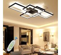 LED Dimmable Ceiling Light, Ceiling Lamp with Remote Control Living Room Lamp, Acrylic Lampshade Chandelier for Bedroom Dining Room Lamp Kitchen Office Inside Decorative Des
