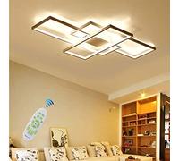 LED Dimmable Ceiling Light, Ceiling Lamp with Remote Control Living Room Lamp, Acrylic Lampshade Chandelier for Bedroom Dining Room Lamp Kitchen Office Inside Decorative Des