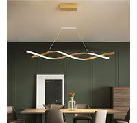 LED Dimmable Linear Pendant Lighting Aluminum Kitchen Island Lights Adjustable Chandelier for Dining Room Bar Hanging Ceiling Light Fixture