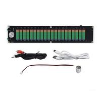 LED dinámico para pantalla de espectro para monitoreo de nivel de audio con medidor VU incorporado para procesador DSP y resolución de 20 bandas