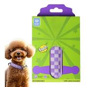 LED Dog Collar, Rechargeable Light Up Dogs Collar, 1.38x5.98inch Reflective Lighted Adjustable Gear for Night Walking, Camping, Puppy, Cat Pets, Security and Adorable Pet Accessory